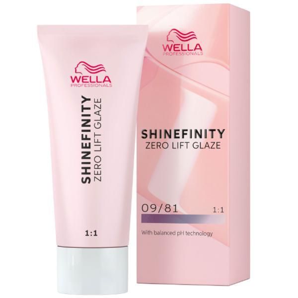 Wella Professionals Прозрачна полуперманентна боя - Wella Professionals Shinefinity Zero Lift Glaze, нюанс 09/81 Platinum Opal (много светло сиво перлено русо), 60 мл