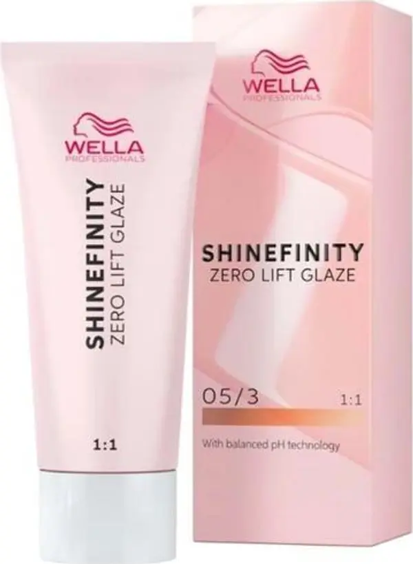 Wella Professionals Прозрачна полуперманентна боя за коса - Wella Professionals Shinefinity Zero Lift Glaze, нюанс 05/3 Honey Chocolate, 60 мл