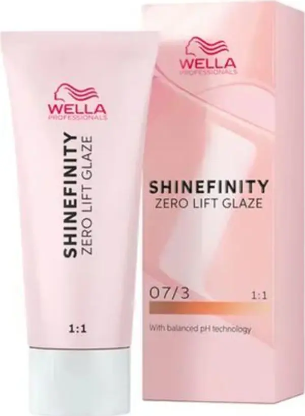 Wella Professionals Прозрачна полуперманентна боя за коса - Wella Professionals Shinefinity Zero Lift Glaze, нюанс 07/3 Burnt Honey, 60 мл