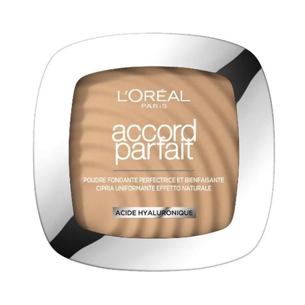 L'Oreal Paris Пудра с хиалуронова киселина - L&#039;Oreal Paris Accord Parfait Poudre Fondante, нюанс 3 D, 9 гр