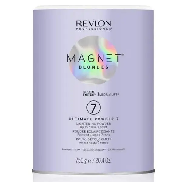 Revlon Professional Пудра за избелване на коса без амоняк - Revlon Professional Magnet Blondes Ultimate Powder 7 Lightening Powder, 750 гр