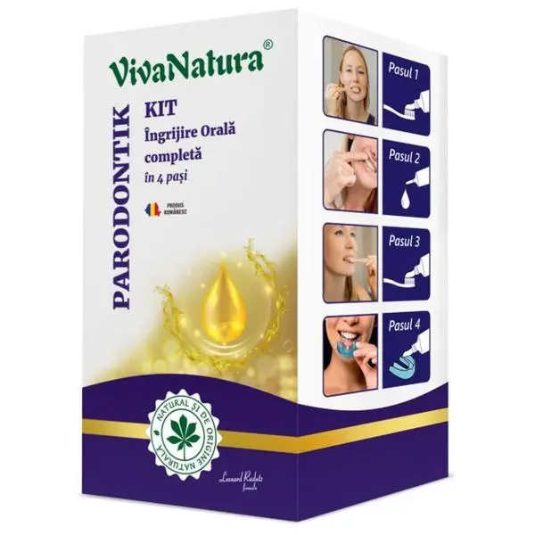 Vivanatura Пълен комплект за грижа за устната кухина в 4 стъпки - Vivanatura Parodontik