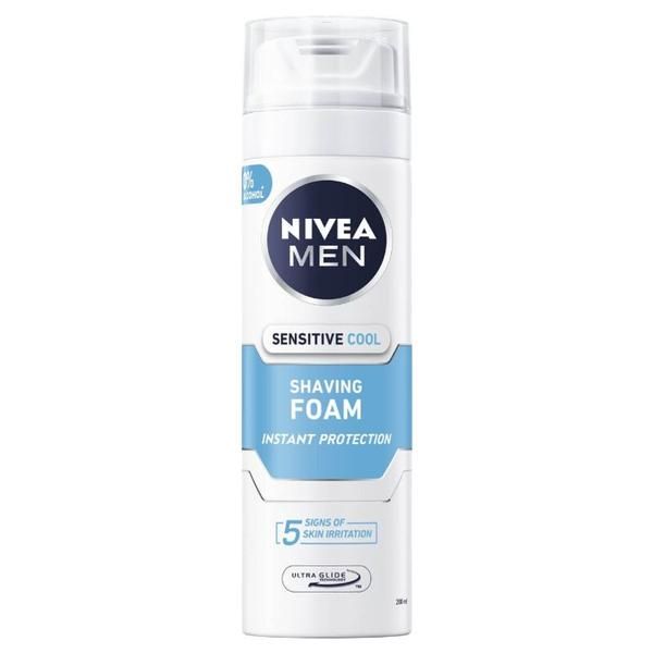 Nivea Пяна за бръснене - Nivea Men Sensitive Cooling Shaving Foam, 200 мл