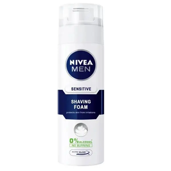 Nivea Пяна за бръснене за чувствителна кожа - Nivea Men Sensitive, 200 мл