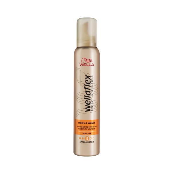 Wella Professionals Пяна за коса Wella Wellaflex Mousse Curls &amp; Waves Strong Hold, 200 мл