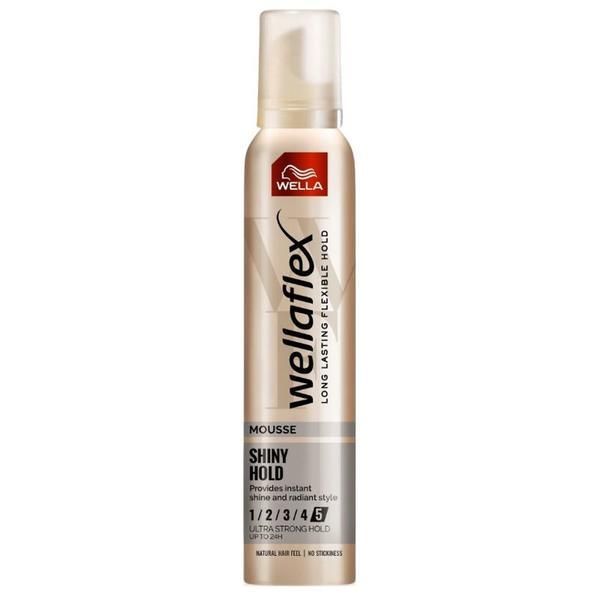 Wella Professionals Пяна за коса Wella Wellaflex Mousse Shiny Hold Ultra Strong Hold, 200 мл