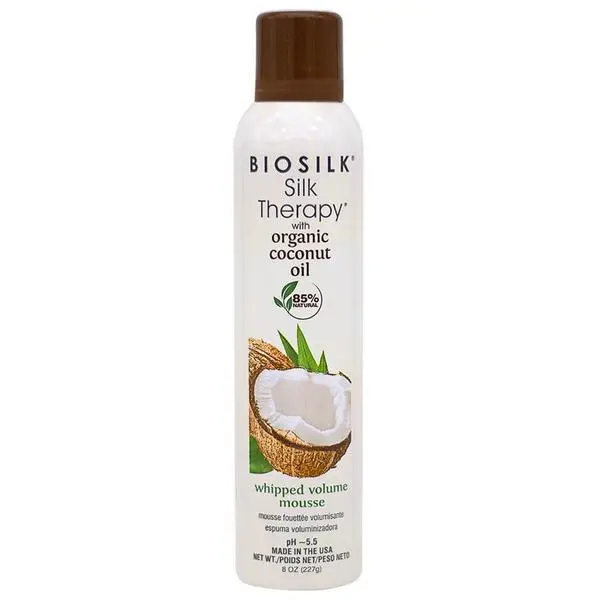 Biosilk Пяна за коса за обем Biosilk Silk Therapy with Organic Coconut Oil Whipped Volume Mousse, 237 мл