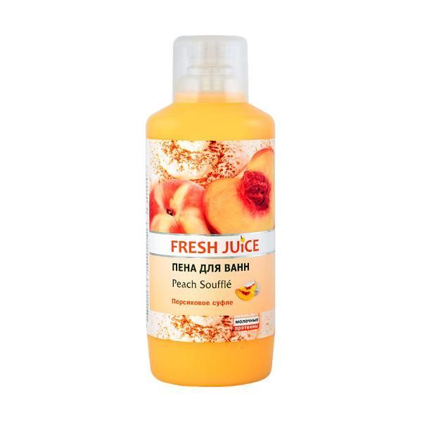Fresh Juice Пяна за вана с млечен протеин и екстракт от праскова Fresh Juice, 1000мл