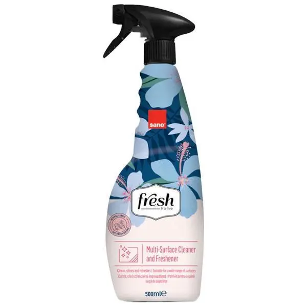 Sano Разтвор за почистване и освежаване на повърхности - Sano Fresh Home Multi-Surface Cleaner &amp; Freshener, 500 мл
