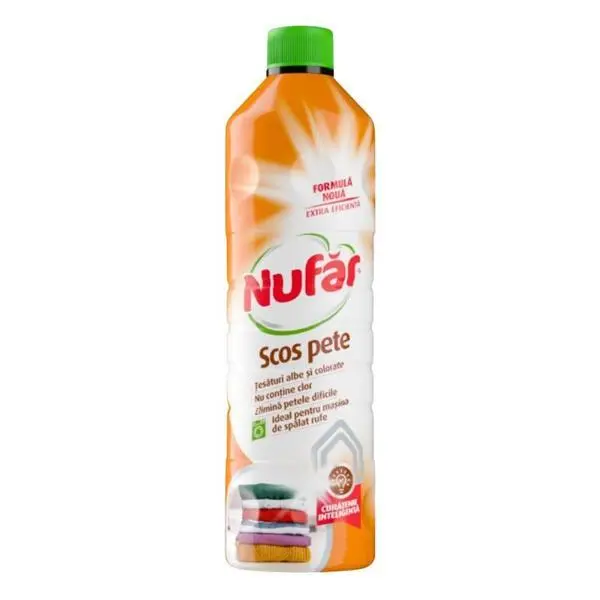 Nufar Разтвор за премахване на петна от дрехи Nufar, 1000 мл