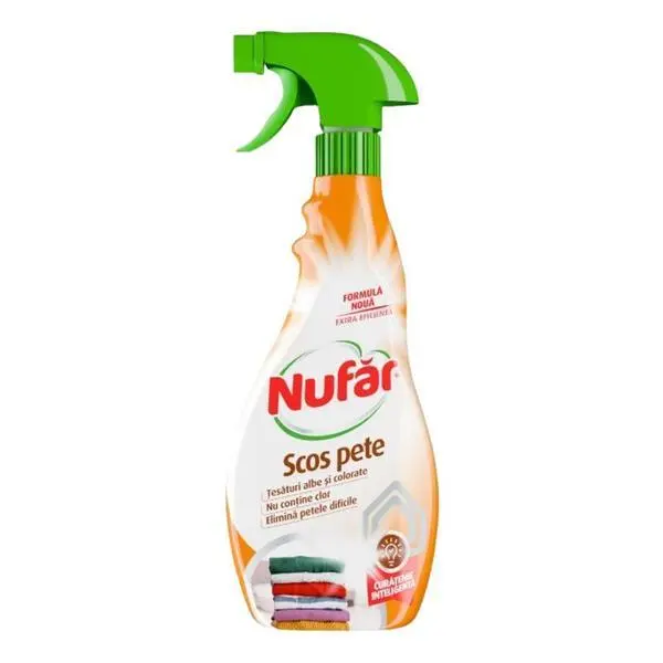 Nufar Разтвор за премахване на петна от дрехи Nufar, 500 мл