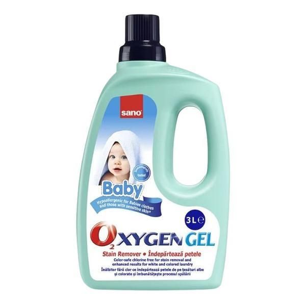 Sano Разтвор за премахване на петна - Sano Baby Oxygen Gel, 3000 мл