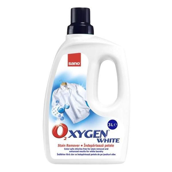 Sano Разтвор за премахване на петна - Sano Oxygen Gel White, 3000 мл