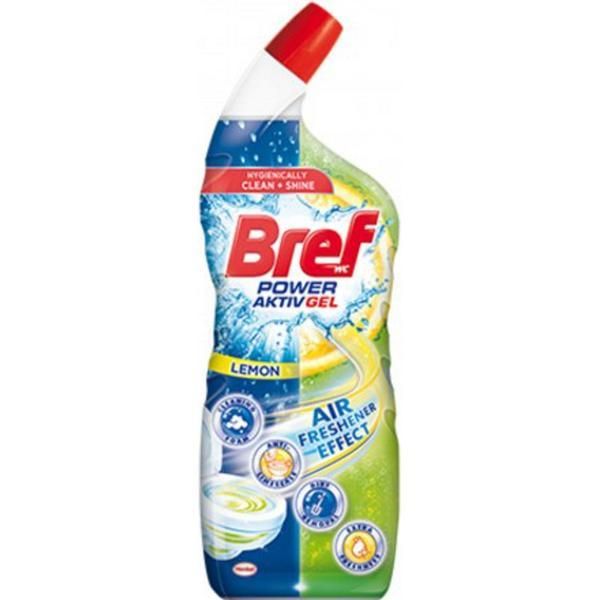 Bref Разтвор за тоалетна с аромат на лимон - Brief Wc Power Active Gel Lemon, 700 мл