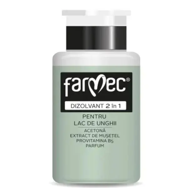 Farmec Разтворител 2 в 1 за лак за нокти Farmec, 150мл