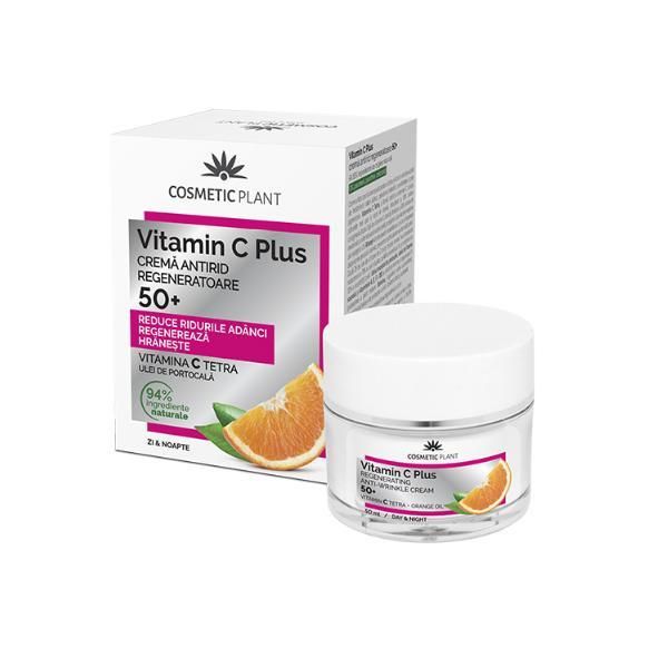 Cosmetic Plant Регенеративен крем против бръчки 50+ Vitamin C Plus Cosmetic Plant, 50мл