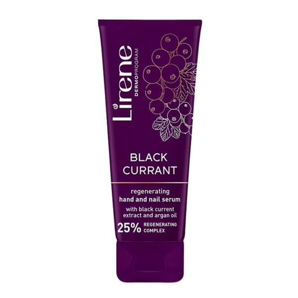 Lirene Регенериращ серум за ръце и нокти - Lirene Dermo Program Black Currant, 75 мл