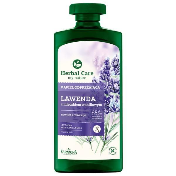 Farmona Релаксиращ гел за душ и вана с Лавандула и Ванилово мляко - Farmona Herbal Care Lavender with Vanilla Milk Relaxing Bath, 500мл