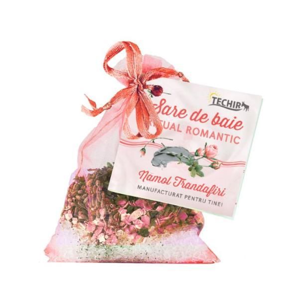 Techir Релаксираща ритуална сол за вана с рози и кал - Techir, 63 гр