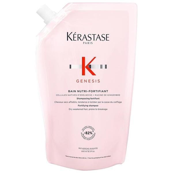 Kerastase Reserve Ревитализиращ и овлажняващ шампоан против опадане - Kerastase Genesis Bain Nutri-Fortifying Shampoo Refill, 500 мл
