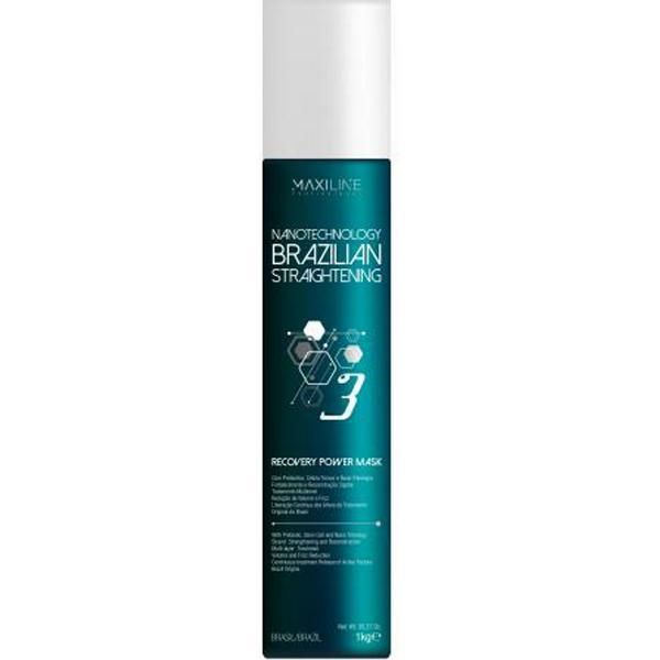 Maxiline Profissional Реструктурираща маска за коса - Maxiline Profissional Nanotechnology Brazilian Straightening Recovery Power Mask, 1000 гр