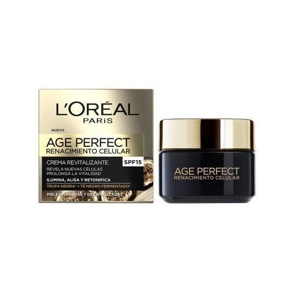 L'Oreal Paris Ревитализиращ дневен крем със SPF15 - L&#039;Oreal Paris Age Perfect, 50 мл
