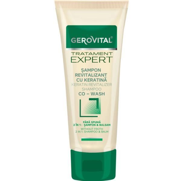 Gerovital Ревитализиращ шампоан Keratina, Co-Wash Gerovital Tratament Expert, 150 мл