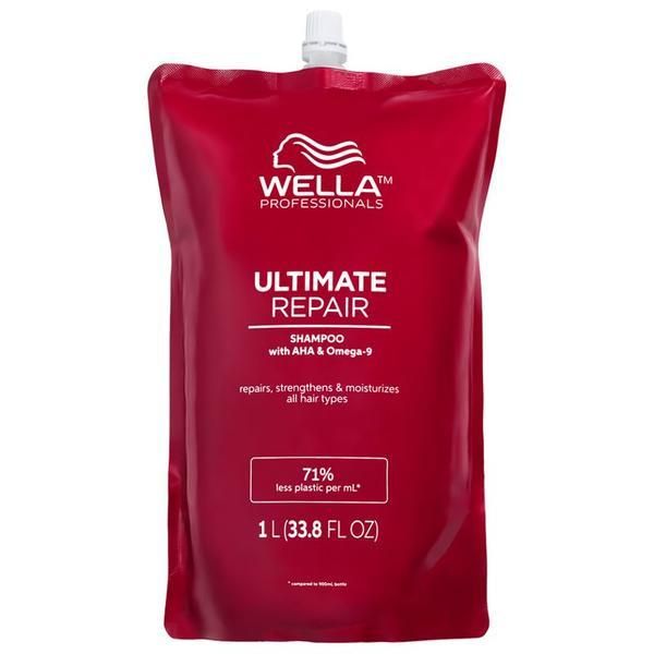 Wella Professionals Резерва шампоан Repair с AHA и Omega 9 за увредена коса Стъпка 1 - Wella Professionals Ultimate Repair, 1000 мл