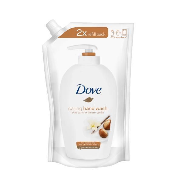 Dove Резерва течен сапун с масло от ший и ванилия - Dove Caring Hand Wash, 500 мл