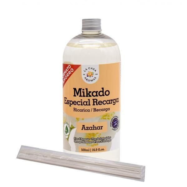 Mikado Резерва за стаен парфюм Mikado Orange Flower Rattan Stick, 500 мл