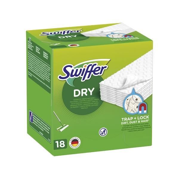 Swiffer Резерви Swiffter Dry Trap + Lock, 18 бр