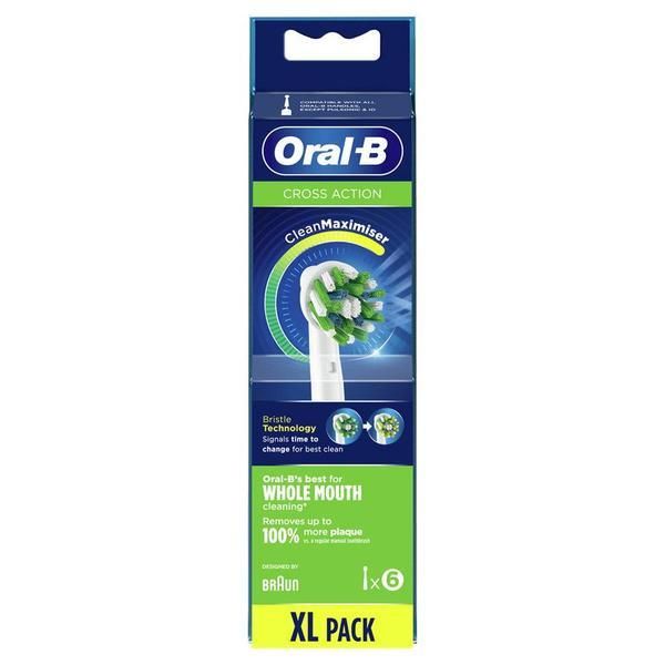 Oral-B Резерви за Електрическа четка за зъби - Oral-B Cross Action, 6 броя