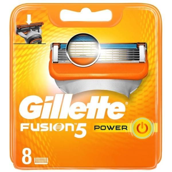 Gillette Резервни части за самобръсначка - Gillette Fusion 5 Power, 8 бр