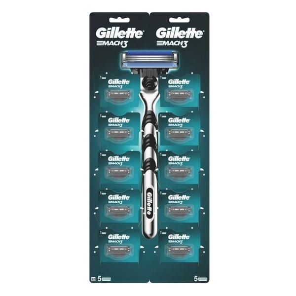 Gillette Резервни части за самобръсначка - Gillette Mach 3, 10 бр
