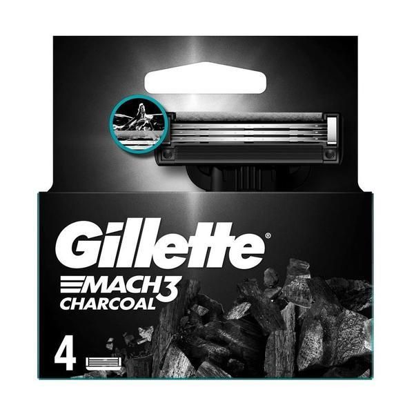 Gillette Резервни части за самобръсначки - Gillette Mach 3 Charcoal, 4 бр