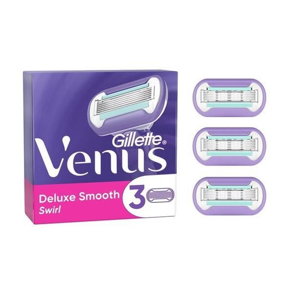 Gillette Резервни части за самобръсначки с 5 ножчета - Gillette Venus Deluxe Smooth Swirl, 3 бр
