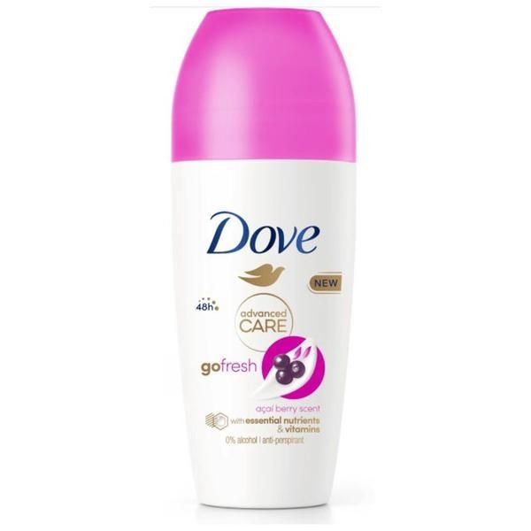 Dove Рол-он дезодорант - Dove Advanced Care Go Fresh Acai Berry Scent, 50 мл