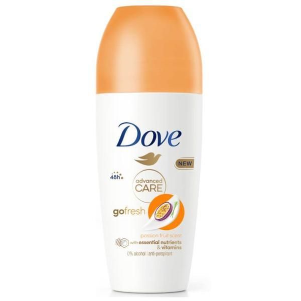 Dove Рол-он дезодорант - Dove Advanced Care Go Fresh Passion Fruit Scent, 50 мл
