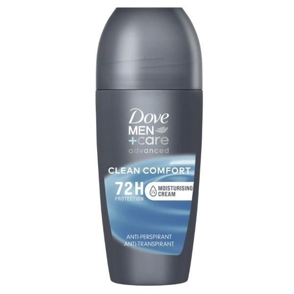 Dove Рол-он дезодорант за мъже - Dove Men +Care Advanced 72h Protection Clean Comfort, 50 мл