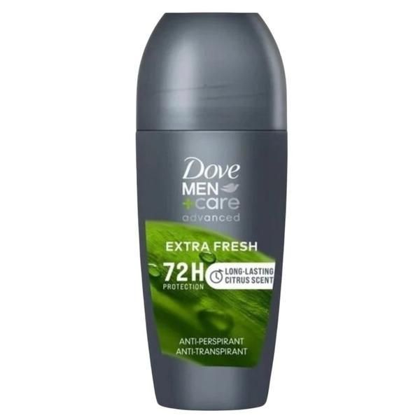 Dove Рол-он дезодорант за мъже - Dove Men +Care Advanced 72h Protection Extra Fresh, 50 мл