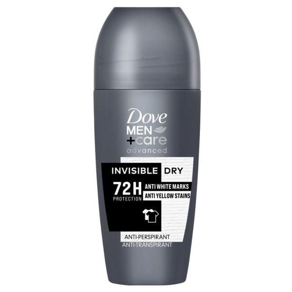 Dove Рол-он дезодорант за мъже - Dove Men +Care Advanced 72h Protection Invisible Dry, 50 мл
