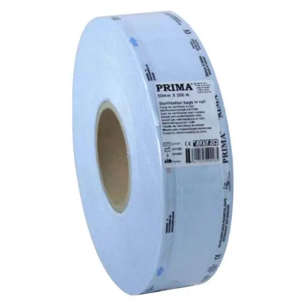 Prima Ролка за стерилизация в автоклав - Prima Flat Reels Steam/ EO Sterilization Indicator 50 мм x 200 м