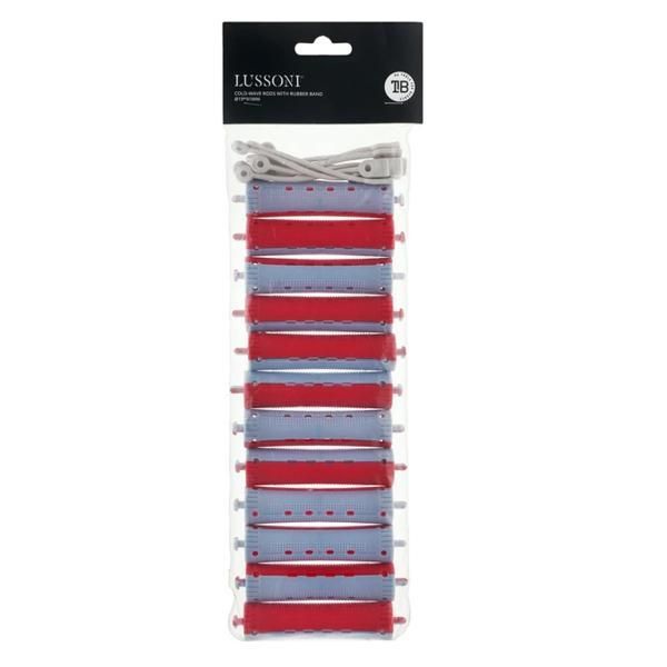 Lussoni Ролки за коса Lussoni Cold Wave Rods With Rubber Band D19x91 мм, 12 бр
