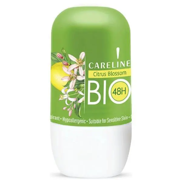 Careline Ролон дезодорант против изпотяване - Careline Citrus Blossom, 75 мл