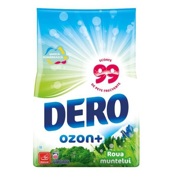 Dero Ръчен перилен препарат на прах с аромат на Dero Ozone Mountain Dew +, 20 кг