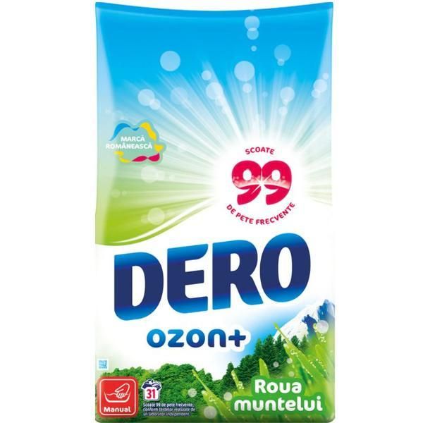 Dero Ръчен прах за пране - Dero Ozon+ Mountain Dew, 1400 гр