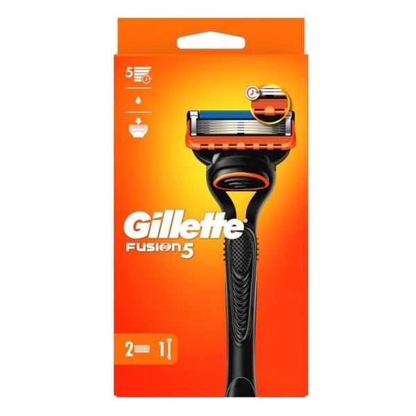Gillette Ръчна самобръсначка + 2 резервни части - Gillette Fusion 5, 1 бр
