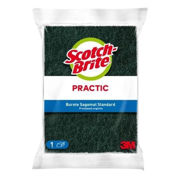 3M Сагомат стандартна гъба със защита за нокти - 3M Scotch-Brite Practical, 1 бр