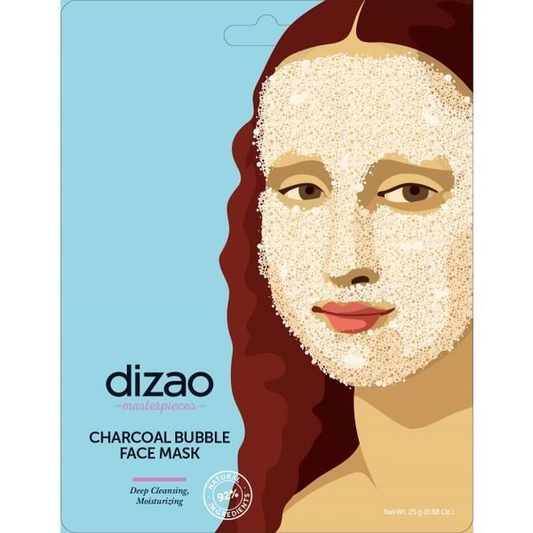 Dizao Naturals Салфетна маска за лице с кислород и въглен BotoMask Dizao, 1 бр
