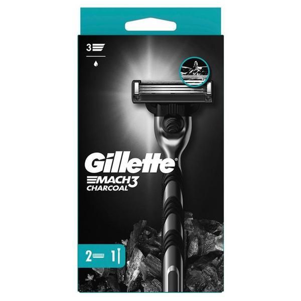 Gillette Самобръсначка +1 Reserve - Gillette Mach 3 Charcoal, 1 бр